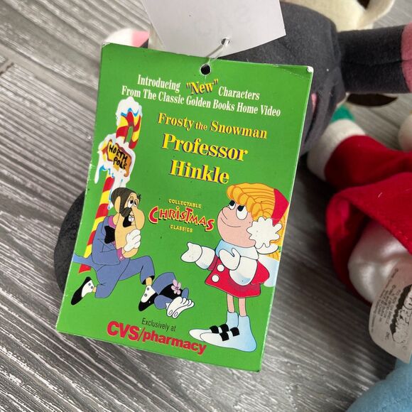 1999 Stuffins Frosty the Snowman Beanies Karen Proffessor Hinkle Traffic Cop CVS - Picture 10 of 12